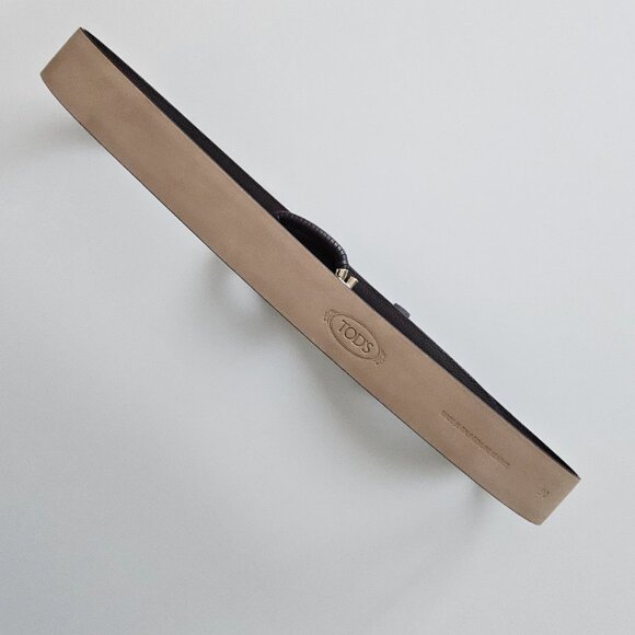 Tod’s Brown Leather Belt – Gold Hardware – Size 90 (US 34–36) main image 4
